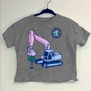 BABY GAP Infant 12-18 Dig Your Planet Earth Tee Green Is The Goal Short Sleeve